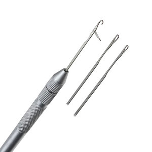 Hair Extension Pulling Hook Tool with Interchangeable Loop <b>Needles</b> for Micro <b>Bead</b> I Tip Nano Ring Extension Installation Tools - Product Image 5