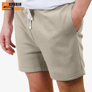 Shorts de sport décontractés pour hommes en toile, motif uni, respirants, séchage rapide, taille mi-haute, vente en gros, personnalisables - Product Image 3