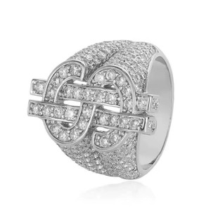 Custom Wholesale Iced Out Moissanite Diamond Hip Hop <b>Ring</b> VVS Clarity 925 <b>Sterling</b> <b>Silver</b> <b>Mens</b> Accessories - Product Image 5