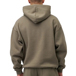 Winter Wear Men Oversized Hoodies Streetwear Solid Customizable Comfortable Stylish <b>Waterproof</b> Quick Dry Fleece Cotton Polyester - Product Image 4