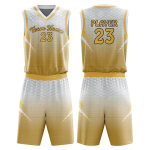 Conjuntos de Uniformes Deportivos al Por Mayor a Precio de Fábrica, Hechos de Poliéster, con Nombre y Número del Equipo, Conjuntos de Camiseta y Pantalones Cortos en Pakistán con MOQ Bajo - Product Image 1