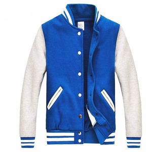 Black Red Royal Blue Navy <b>White</b> Sleeve Varsity <b>Jacket</b> <b>Men</b> Custom College Letterman Baseball <b>Jacket</b> OEM - Product Image 6