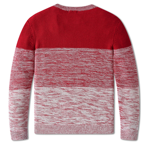 Pull en tricot à col rond pour garçons, couleur mélangée, uniforme scolaire - Product Image 2