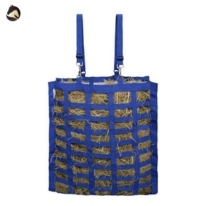 Sac à foin en nylon pour chevaux, mangeoire lente, filet à foin en maille durable, pour l'alimentation en écurie et en remorque, robuste, avec sangle réglable, couleur et taille personnalisables - Product Image 5