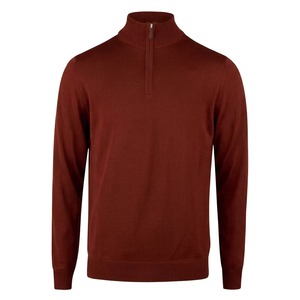 Pull en maille respirant pour homme avec logo frontal, col rond, manches longues, côtelé, pour un style décontracté en automne - Product Image 3
