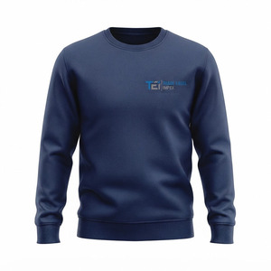 Sweat-shirt d'hiver blanc à col rond pour homme Trade Excel Impex, coupe classique, en coton tricoté, décontracté, écologique et respirant - Product Image 3