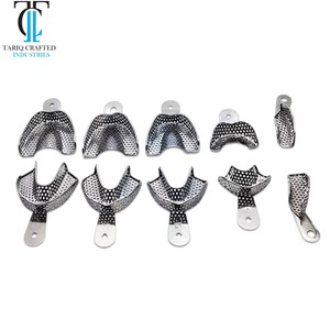 Juego de Bandejas de Impresión Dental de Acero Inoxidable para Uso Profesional en Clínicas Dentales - Product Image 1