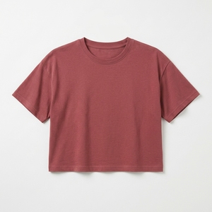 เสื้อยืดครอปผู้หญิง ผ้าฝ้ายรักษ์โลก 95% ผสมสแปนเด็กซ์ 5% พิมพ์โลโก้ตามสั่ง ทรงเข้ารูป สไตล์สตรีทแวร์ สำหรับผู้หญิงและเด็กทารก - Product Image 5