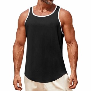 <b>Men</b> Sleeveless Tank Tops Workout Muscle Gym Knitted Shirt Athletic Bodybuilding Slim Fit Ribbed <b>singlet</b> - Product Image 6