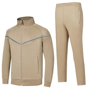 2026 Hot Sale Winter Running Casual Sport Training 100%<b>Polyter</b> Fleece Breathable Black Set Men Two Piece Logo Custom Tracksuit - Product Image 3