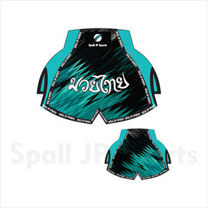 Pantalones Cortos de Boxeo y Muay Thai de Alta Calidad, Ropa de Gimnasio para Entrenamiento, Diseño Sublimado, Ropa de Combate de Kickboxing, Pantalones Cortos de Muay Thai - Product Image 3