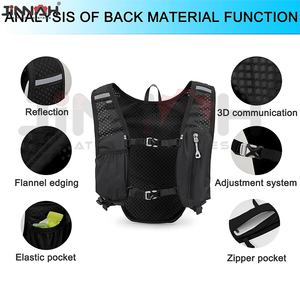 Sac à dos d'hydratation léger et imperméable E-RIKE de haute qualité avec poche à eau de 1,5 L, gilet de course personnalisé pour activités de plein air - Product Image 3