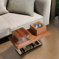Madkhan Mini plateau en bois ensemble brûleur d'encens pour la maison décoratif bois de santal Bakhoor support parfait cadeau islamique pour Eid fraise