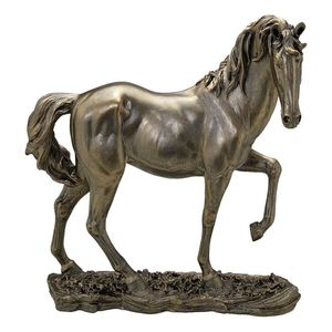 Artistic aluminum horse sculptures showcasing refined detailing lasting quality and sophisticated home decor enhancement - Product Image 6