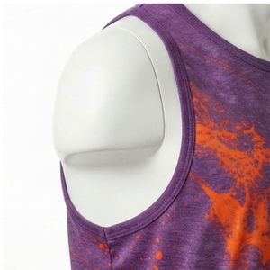 Custom <b>Men</b> Tank Top <b>Shirt</b> Wholesale Tie Dye Sleeveless <b>Beach</b> Summer Cotton Casual Vacation Surf Printed Logos Supplier Bulk Sale - Product Image 6