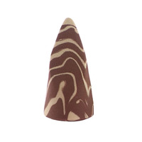 Éponge de maquillage lavable JLY OEM en forme de langue, conique, sans latex, pour fond de teint, couleurs marbrées rouge, noir, violet, café, lait mélangé