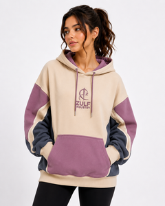 Sweat à capuche surdimensionné personnalisé pour femme en molleton épais 100 % coton tricoté, style streetwear décontracté, avec poche kangourou - Product Image 4