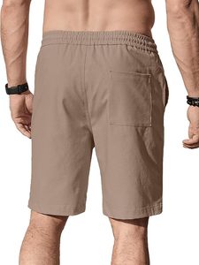 Pantalones Cortos Bermuda de Poliéster Ecológico Estampados para Hombre, con Cintura Elástica, Logotipo Frontal, Ropa Casual de Verano - Product Image 3