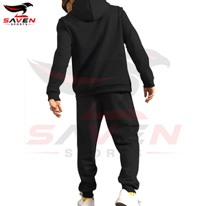 Custom Logo <b>Men</b> Fitness Apparel Set Windproof Hooded Sport Suit <b>Thermal</b> Fleece Warm Up <b>Clothing</b> Heavyweight Outfit - Product Image 2