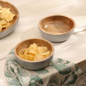 Juego de Tazones de Madera Ecológicos a Precio Económico para Verduras, Ensaladas, Mezclar y Servir, Uso en Fiestas, Duraderos, Aptos para Lavavajillas, India - Product Image 4