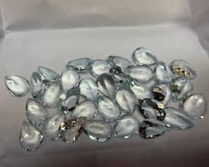 Aguamarina Natural, Corte Esmeralda en Forma de Pera, 7x9MM, Gema Facetada |   Piedra de Aguamarina Azul Suelta para Joyería y Venta al por Mayor - Product Image 2