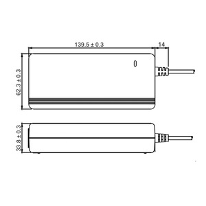 Adaptador de Corriente Médico CA/CC de 55W 16V 3.43A con Entrada CA C6 - Product Image 3