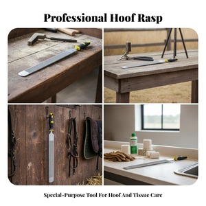 Raspador de pezuñas de caballo de alta resistencia con ranuras finas, herramienta de herrador de 14 pulgadas, duradero para herradores - Product Image 4