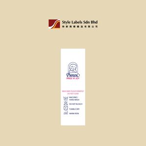 ป้ายผ้าซาตินโพลีเอสเตอร์พิมพ์ลายราคาประหยัด ซักได้ สำหรับเสื้อผ้า ป้ายเสื้อผ้าโลโก้แบบกำหนดเอง - Product Image 2