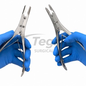 2-Piece Ruskin Bone Rongeur Set, 7.5-Inch Straight and Curved, 5 mm <b>Bite</b> Double-Action Orthopedic Surgical Instruments CE ISO - Product Image 6