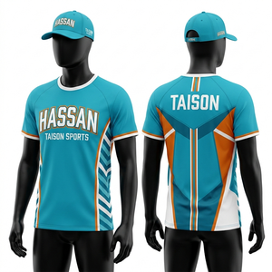 Ensemble de maillots de cheerleading pour hommes, polyester interlock respirant de qualité supérieure, jaune et noir, col en V avec empiècements latéraux, logo personnalisé par sublimation - Product Image 5