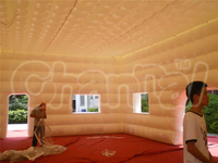 Grande tente cube gonflable pour événements, parcours de jeux combiné, piste de course, château gonflable extérieur décoratif, petite machine distributrice, carnaval