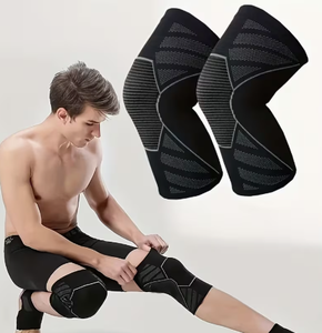 Genouillères de compression PROFIT personnalisées en nylon et coton, confortables, pour la musculation, l'entraînement et le soutien - Product Image 3