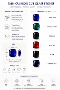 Glass Jewelry <b>Beads</b> Round and Asscher Cut 5 mm Loose <b>Crystals</b> Bulk for Earring Making - Product Image 6