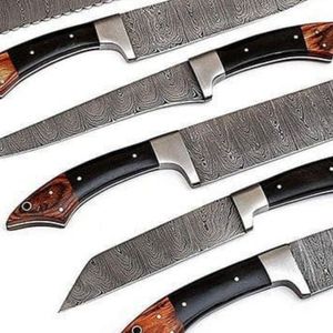 Cuchillo de Cocina de Calidad Industrial para Restaurante, Cuchillo Profesional de Acero con Alto Contenido de Carbono, Borde Dentado, Botón de Presión - Product Image 2