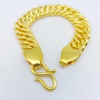 Bracelet Classique de Mariage pour Homme en Argent Plaqué Or 24K de Haute Qualité, 16mm, Idéal pour les Fêtes - Vente en Gros