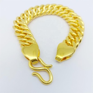 กำไลข้อมือผู้ชายคุณภาพสูง ชุบทองคำขาว 24K ขนาด 16 มม. ชุบทองคำแท้ สไตล์คลาสสิก สำหรับงานแต่งงาน ของขวัญสำหรับงานปาร์ตี้ ขายส่ง - Product Image 5