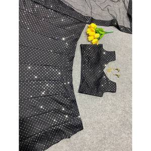 Ensemble Lehenga Choli pour femme NF, magnifique, noir, pour soirée, taille unique, avec un élégant travail de zari - Product Image 3