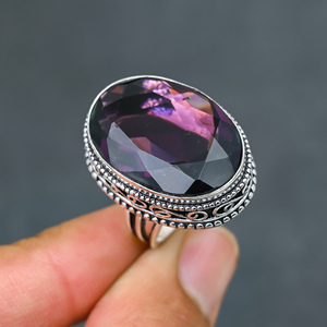 Anillos de Amatista con Plata 925, Joyería de Lujo para Fiestas - Product Image 4