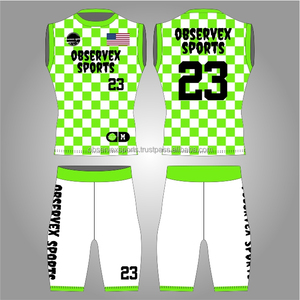 7V7 Uniforms Sublimated Sleeveless Printed Club <b>Compression</b> Best 7on7 Breathable 7 on 7 Game Day Flag Football Uniform - Product Image 1
