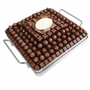 Bandeja Moderna Ovalada de Metal para Servir Chocolate, Elegante Plato de Acero Inoxidable para Exhibir Dulces y Dátiles, Ideal para el Hogar, Hoteles y Eventos - Product Image 3