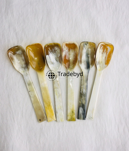 Cuchara de Servir Hecha a Mano de Cuerno y Hueso, Lujosa, Natural, Ecológica, Apta para Lavavajillas, para Fiestas, Tradebyd - Product Image 2