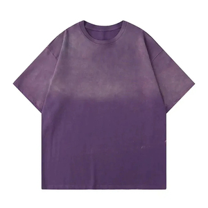 T-shirts personnalisés imprimés de haute qualité, tendance, en gros, nouvelle collection, délavés à l'acide, décontractés, respirants et à la mode - Product Image 2