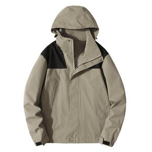 Waterproof Hooded <b>Softshell</b> <b>Jacket</b> Custom Logo Stand Breathable <b>Jacket</b> for Men - Product Image 4