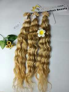 Extensiones de cabello camboyano 100% más vendidas, cutícula alineada de Color Natural, punta plana ondulada Natural virgen vietnamita de alta calidad - Product Image 5