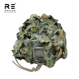M19 NFP-green Belanda kamuflase layar sutra dicetak helm cepat taktis penutup penulis Airsoft dapat disesuaikan perjalanan memancing - Product Image 3