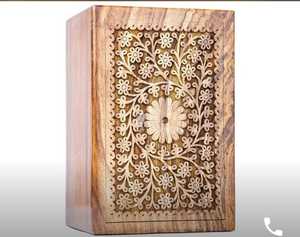 Durable Natural <b>Wood</b> Square <b>Carved</b> Jewelry <b>Box</b> Handmade Classic Design 182x128x85mm Home Decoration Business Gift Wholesale - Product Image 6