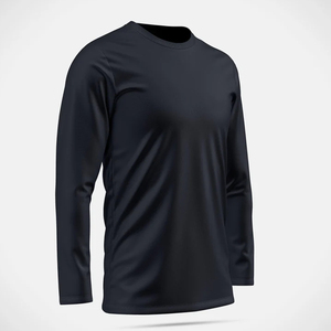 T-shirt à manches longues pour hommes, vente en gros, vêtements Ringer, anti-plis, col rond, manches longues, design personnalisé pour hommes - Product Image 3