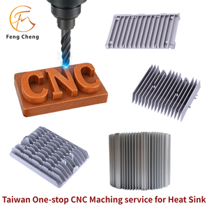 Servicios de mecanizado CNC personalizados en Taiwán para aluminio, disipador de calor de aluminio extruido de grado industrial - Product Image 1
