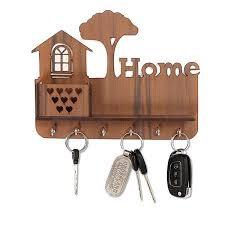 Premium Wooden <b>Key</b> Holder <b>Hook</b> for <b>Wall</b> Decorative Home Decor <b>Key</b> Stand Organizer - Product Image 4