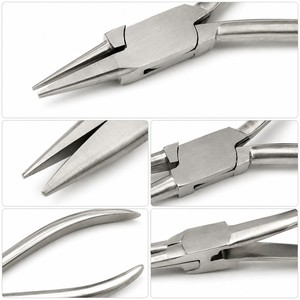 Flat and <b>Round</b> <b>Nose</b> Ortho <b>Pliers</b> INOX Jewelry Making Precision Tool ZetomedPro - Product Image 6